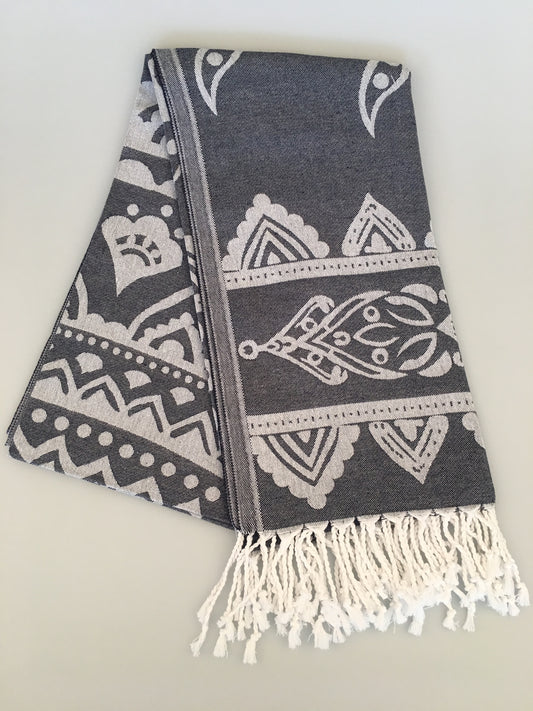 Priene Turkish Towel Jacquard Peshtemal (300g / 400g)