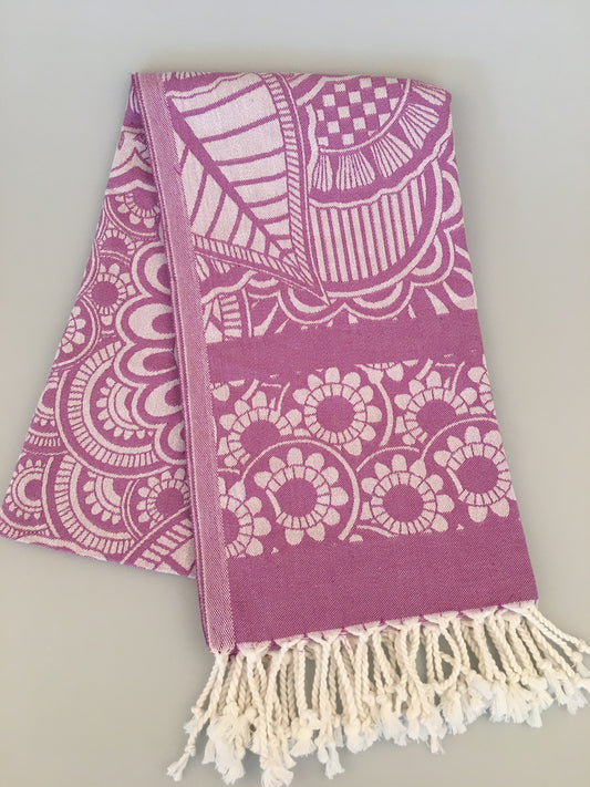 Alinda Turkish Towel Jacquard Peshtemal (300g / 400g)